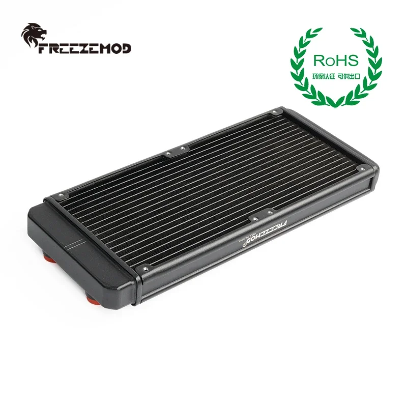 FREEZEMOD 240mm Computer Water Cooled Aluminum Radiator G1/4 Thread 27mm Thick PC Heatsink For 120mm Fan