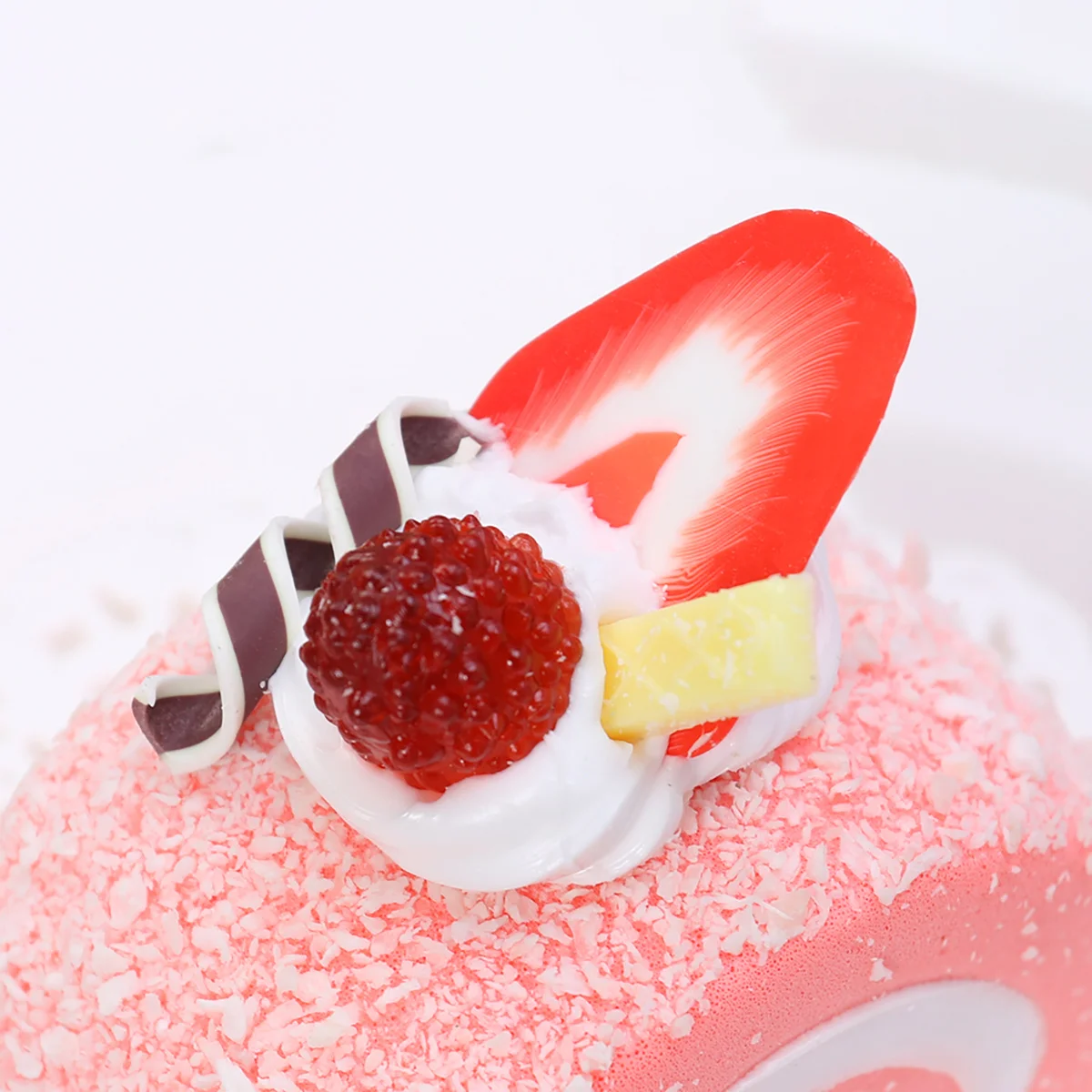 

Artificial Cake Realistic Imitation Dessert Decor For Home Kitchen Party Display Photography Prop Montessori Pink