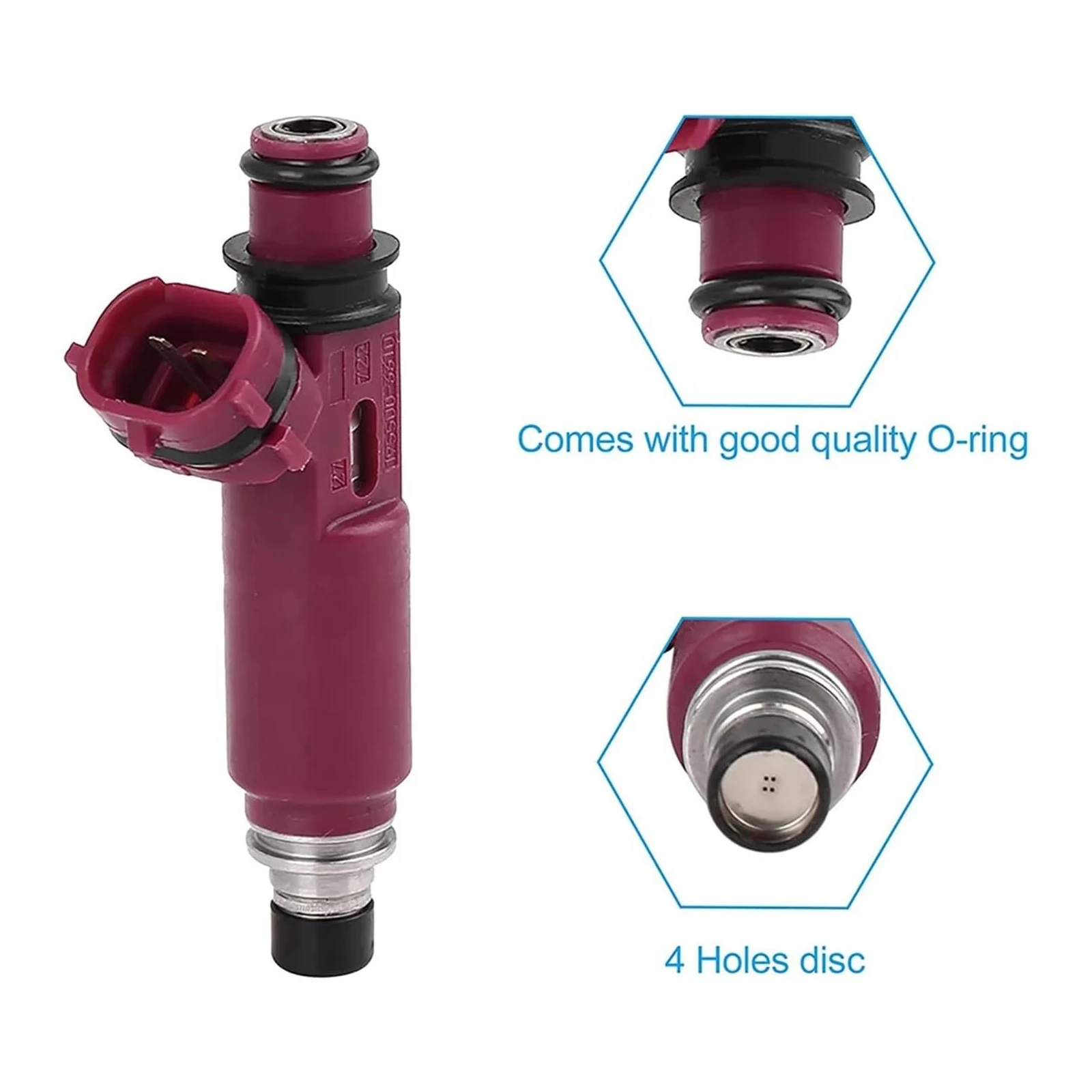 4pcs Fuel Injectors 195500-3310 For MAZDA 3 BK MX5 1.6L 1.8L L4