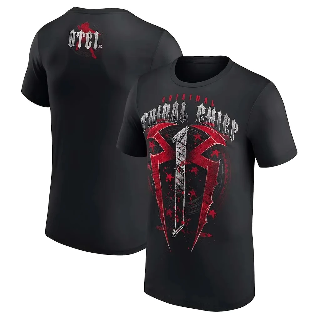 Camiseta Deportiva de Manga Corta para Hombre, Diseño 3D de Roman Reigns en Dorado, Secado Rápido, para Deportes al Aire Libre y Uso Casual, Tallas Grandes Disponibles