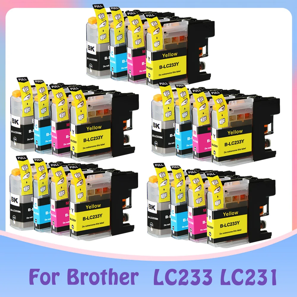 LC233 LC231 Ink Cartridge Compatible For Brother MFC-J5720/J4120/J4620/J5320 DCP-J562DW/MFC-J480DW/J680DW/J880DW