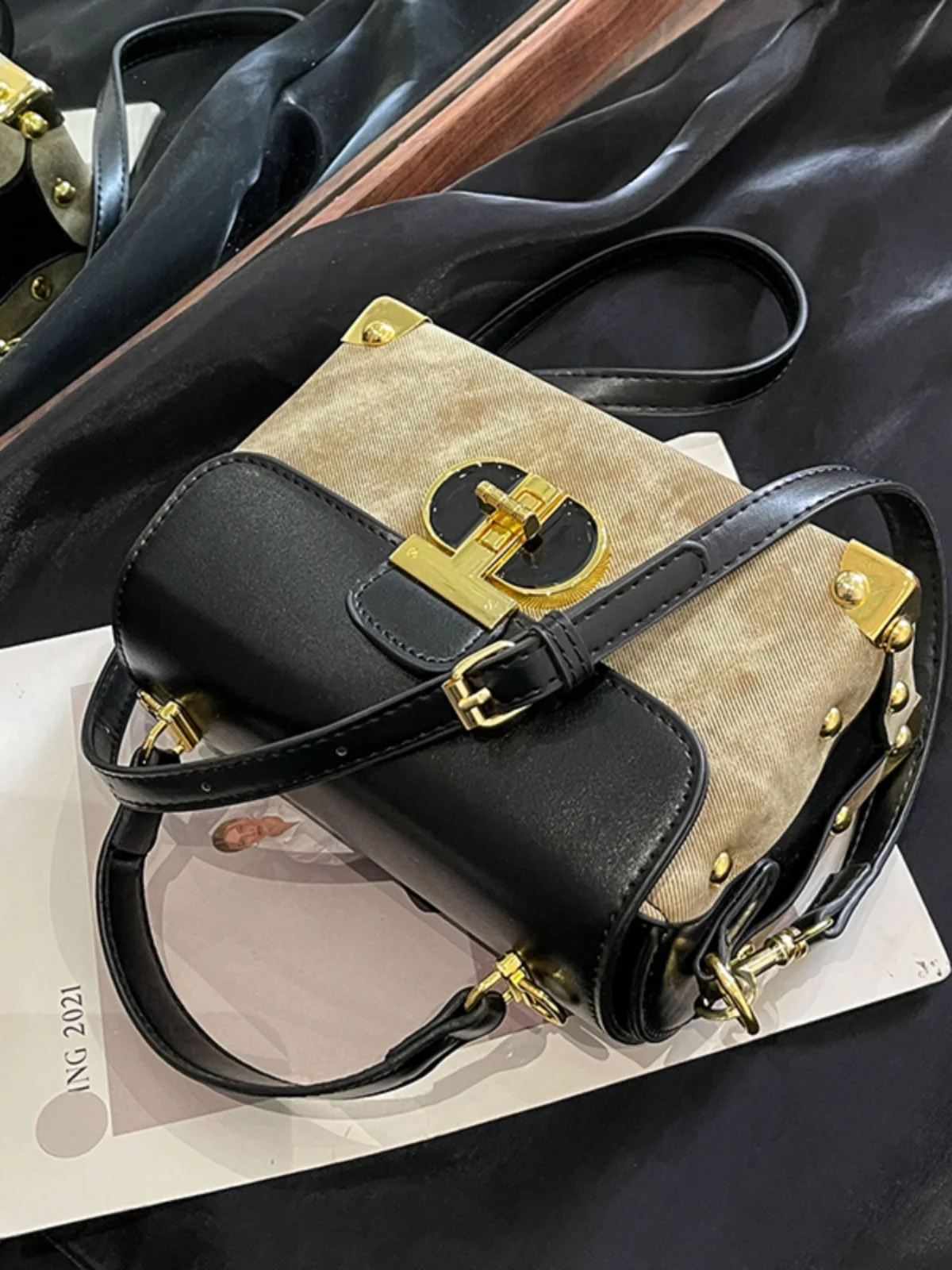 Luxury Designer Box Square Crossbody Bag For Women 2024 New Brand High Quality PU Tote Bag Fashion Giils Mini Handbag