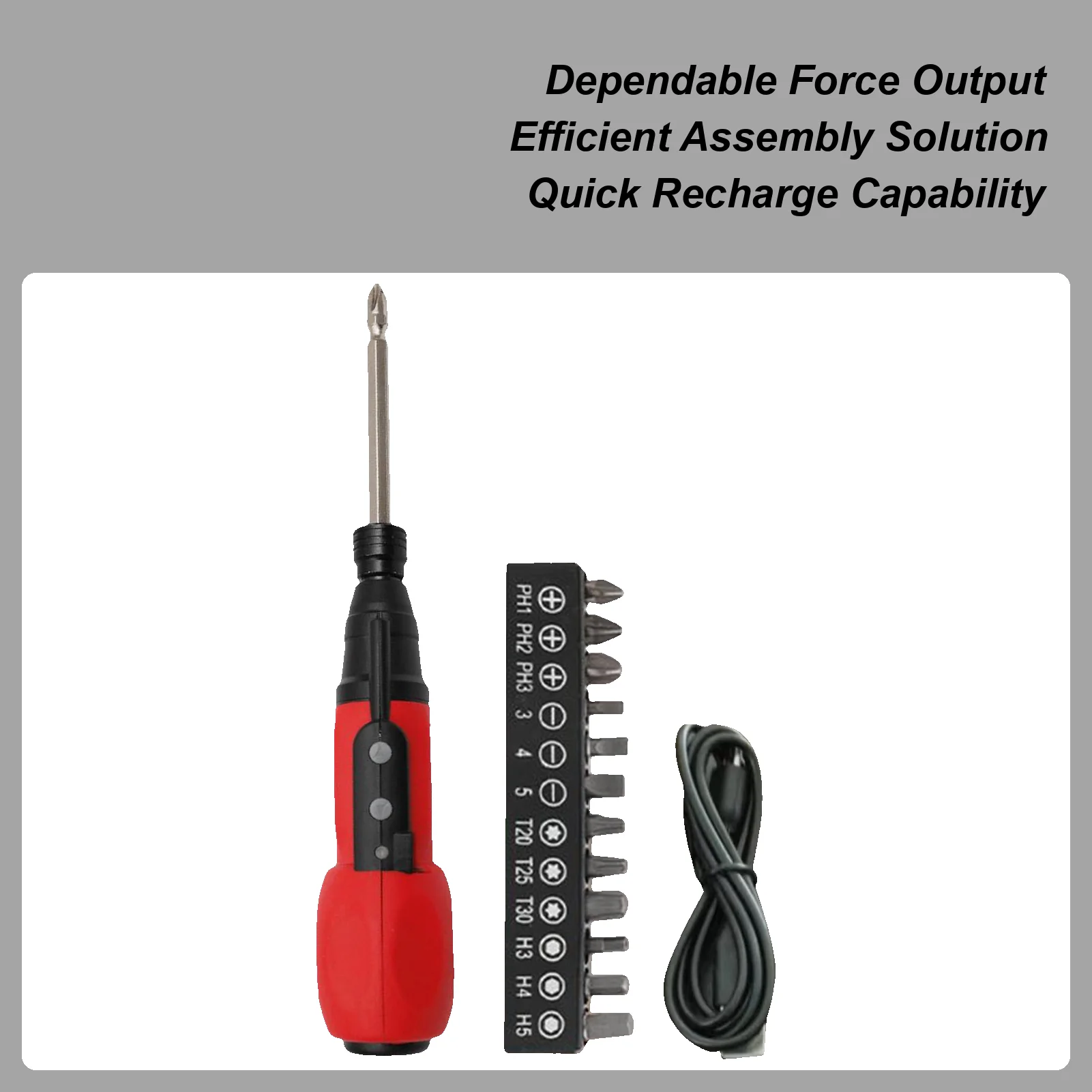 

Electric Screwdriver USB Charging Screwdriver Multi Functional Installation Tool Compact Home Repair Machine for Doors Window