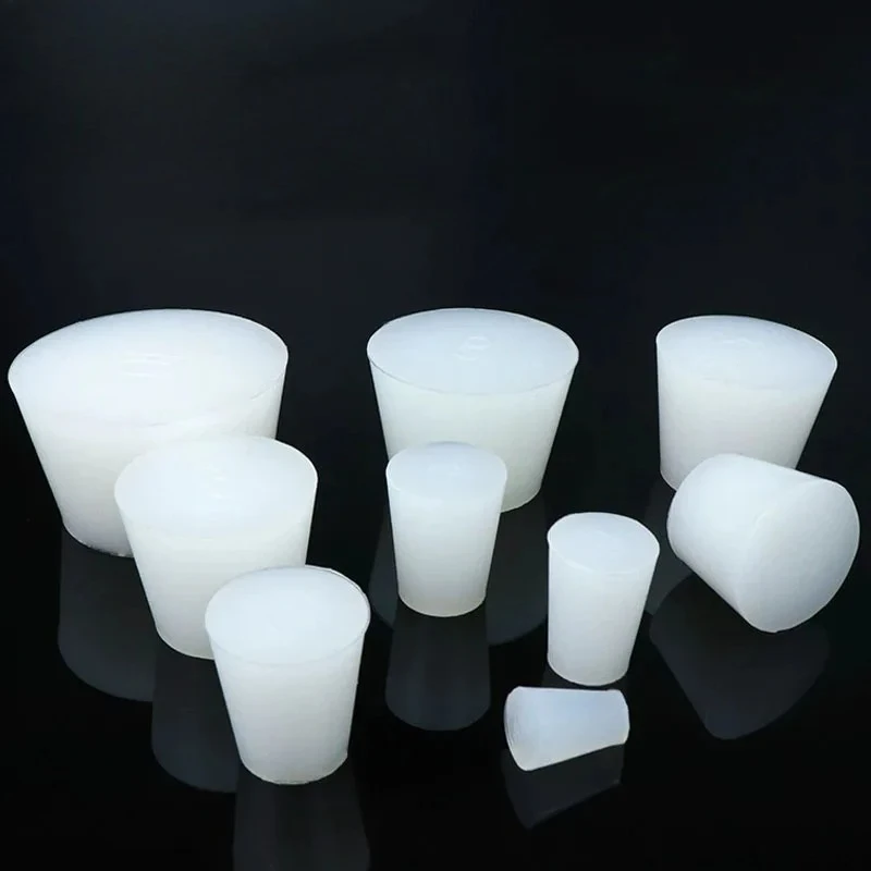 

5Pcs Solid Silicone Stopper Conical Rubber Plugs Sealing For Electroplating Oxidation Shielding Powder Coating Cover