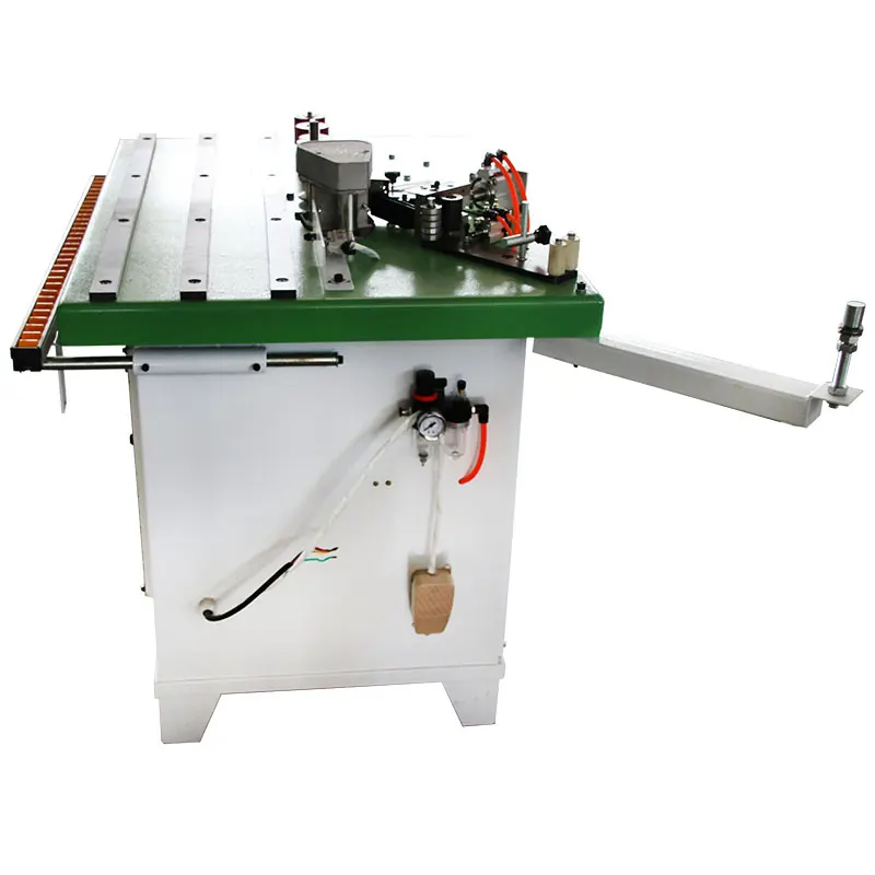 TS120 macchine per la lavorazione del legno manuale linea curva bordatura desktop senza vernice macchina per tagliare a doppia faccia