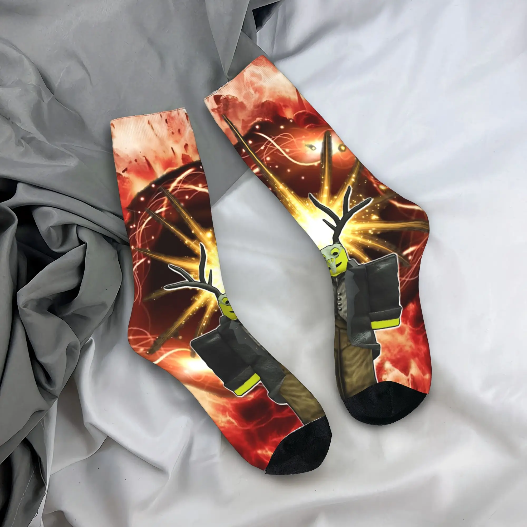 99 ليال في الغابة لعبة الجوارب جوارب خمر الخريف المضادة للانزلاق الكبار الرجال الجوارب تنفس المطبوعة جوارب رياضية في الهواء الطلق