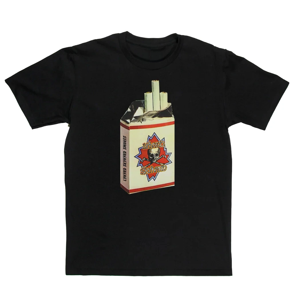 Lynyrd skynyrd cigarro impressão gráfica verão marca de luxo algodão camisetas masculinas e femininas mangas curtas moda rua