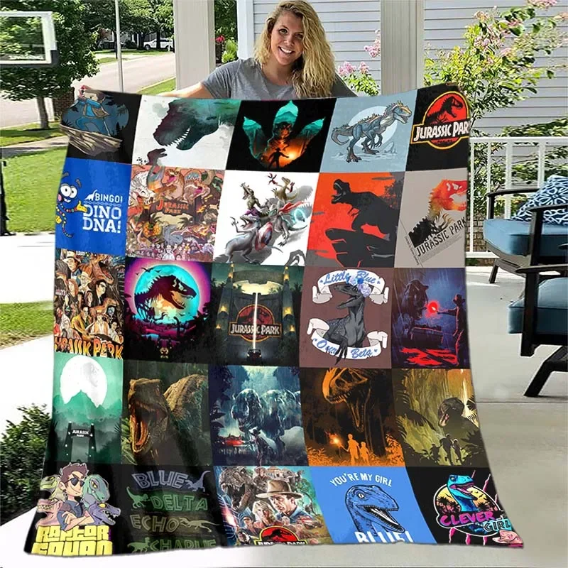Dinosaur Throw Blanket Boys Gift Ancient Animal Flannel Fleece Blanket Dragon Blankets for Couch Sofa Bedroom Living Room
