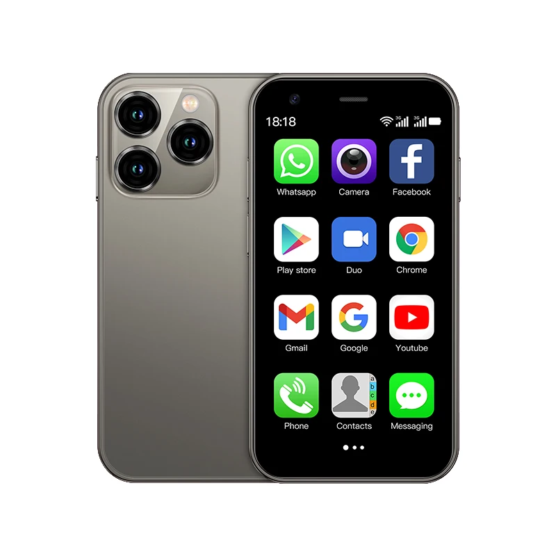 SERVO 15SE Mini Smartphone 3G WCDMA Android Systeem WiFi Hotspot Play Store 3.0 "Display Kleine Palm Smartphones Dual SIM Standby