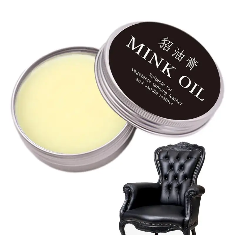 Leather Cleaning Cream Mink Oil Leather Conditioner Waterproof Leather Boot Conditioner Saddle Oil Leather Care Softener