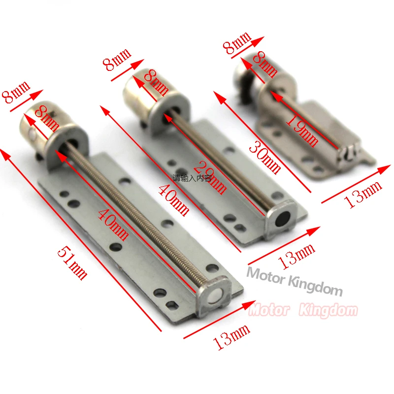 30Mm 40Mm 50Mm Micro Mini Elektrische Precisie Schroef Dia Stappenmotor Dc 5V 2 Fase 4 draad Lange Lineaire Actuator