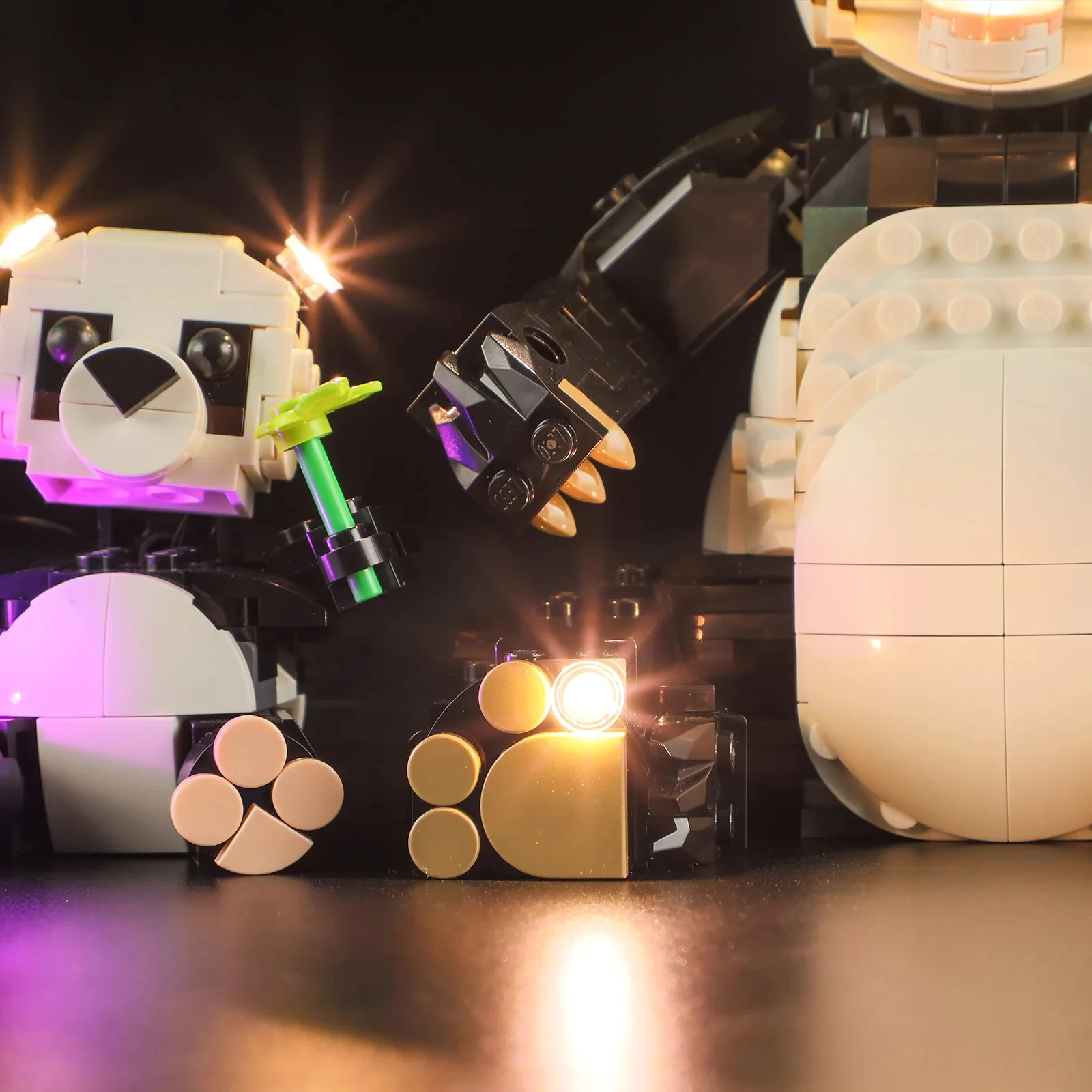 RC DIY LED-lichtset voor LEGO 31165 Panda (alleen LED-licht, zonder blokkenmodel)