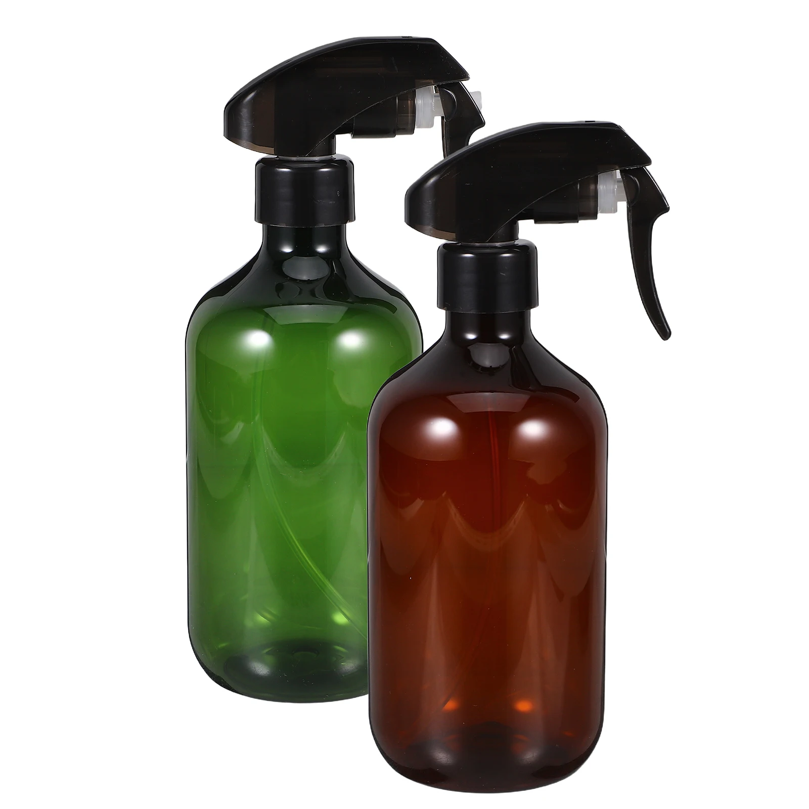 

2pcs 500ml PET Fine Mist Spray Bottles Plant Mister Sprayer Watering Cleaner Bottle Gardening Travel Refillable