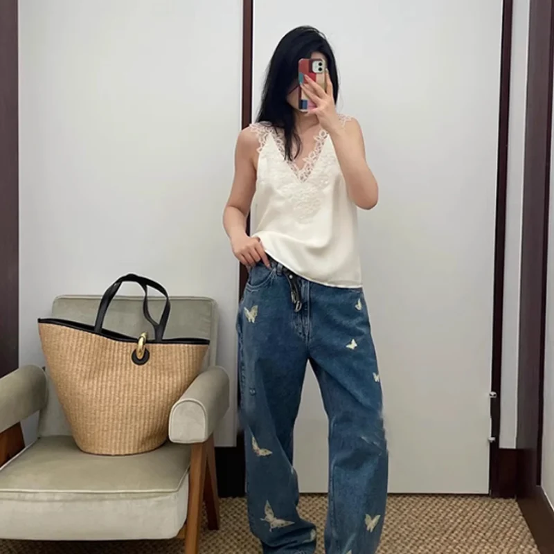 

Fashion New Trend Casual Large Capacity Raffia Grass Weaving Golden Buckle Straw Woven Bag Irregular Shape Female Shoulder Bag