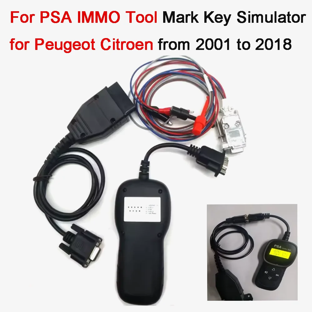 

For PSA IMMO Tool Mark Key Simulator for Peugeot Citroen from 2001 to 2018 Newest IMMO Emulator Newest PIN Code Calculator