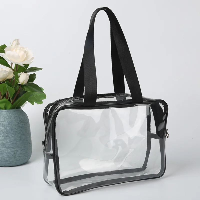 Portable clear cosmetic bag home travel toiletry storage cosmetic bag advanced sensepvcwaterproof household cosmetic bag