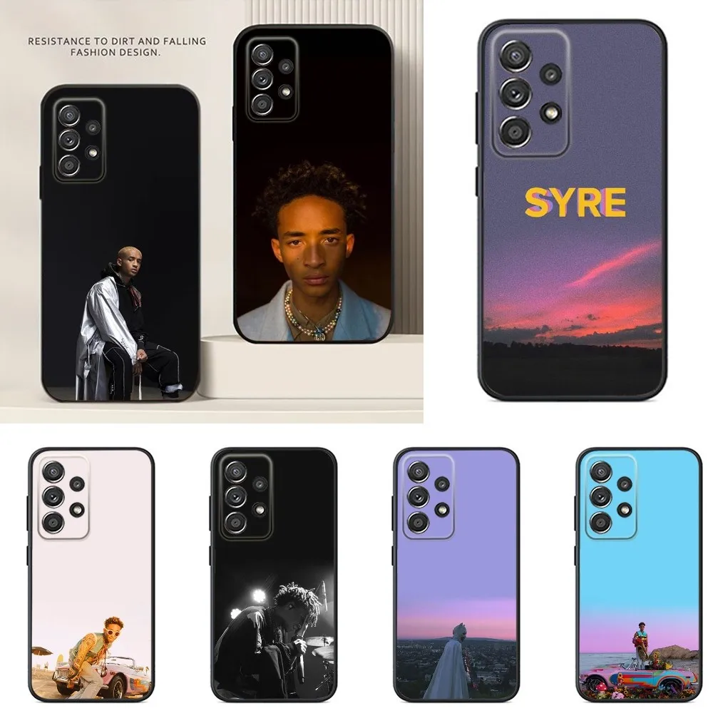 Jaden S-Smith Phone Case For Samsung S24,S23,S22,S21,S20,S10,S10E,S9 Plus FE Note 20 Ultra 10,9 Plus Black Case