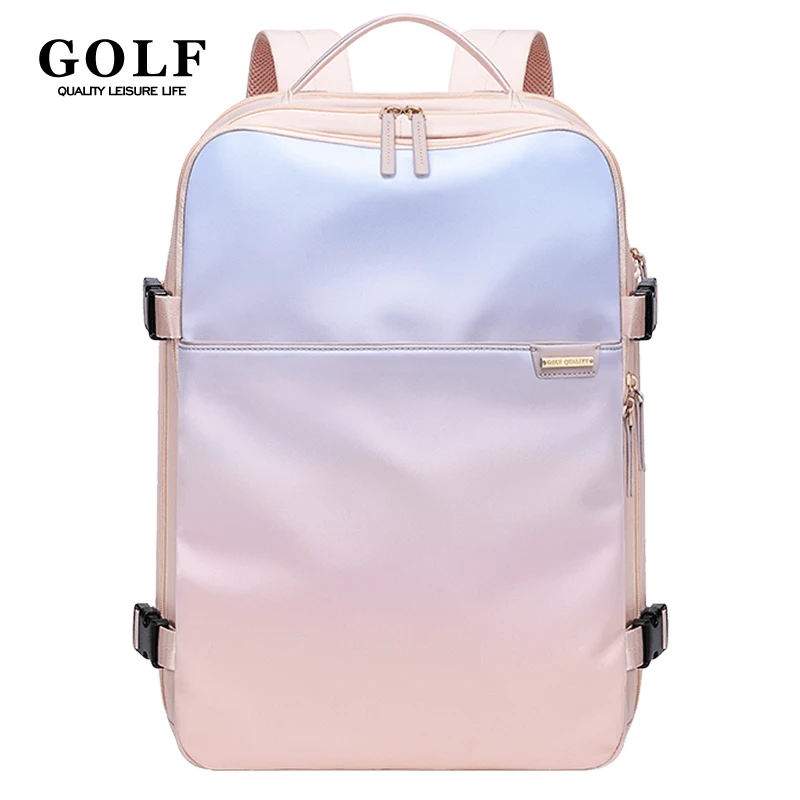 

GOLF Women Travel Backpack Duffel 16 inch Laptop Back Pack Waterproof Backpacks Ladies Large Capacity Aesthetic Pink Travel Bags