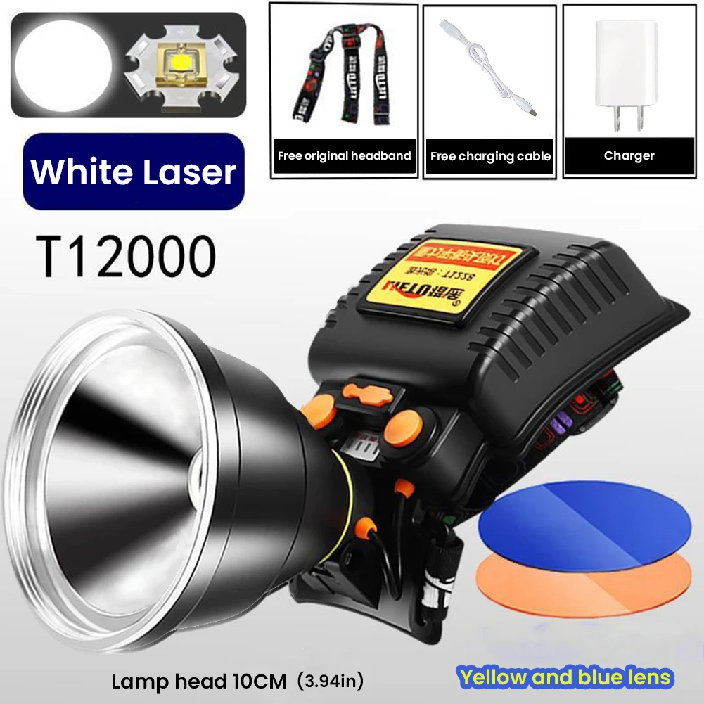 

Перезаряжаемый водонепроницаемый налобный фонарь, сверхъяркий, для охоты, походов, кемпинга и активного отдыха на природе