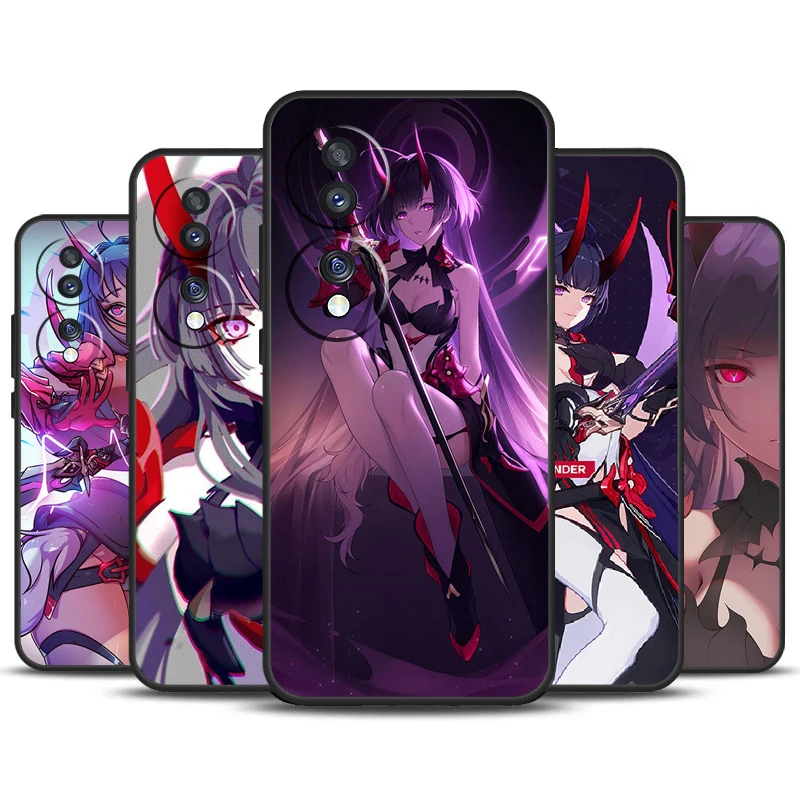 Herrscher of Thunder Honkai Impact 3 For Honor Magic 6 5 Pro Lite 50 70 90 Case For Honor X9b X8b X7 X8 X9 X6a X7a X8a X9a Cover