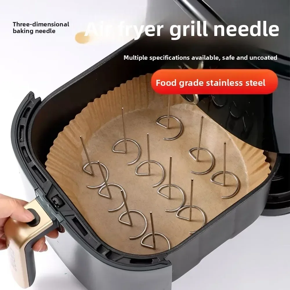 Hot Sell 5PCS BBQ Barbeque Skewers Needles 20cm Metal Fork Pins Iron Utensil for Outdoor Traveling