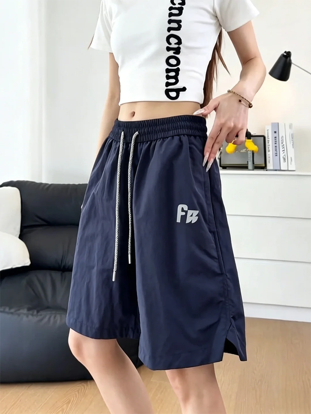 

Quick Dry UPF50 Sun Protection Short Pants Men Women Summer Outdoor Hiking Five-Quarter Length Casual Nylon Workwear Shorts
