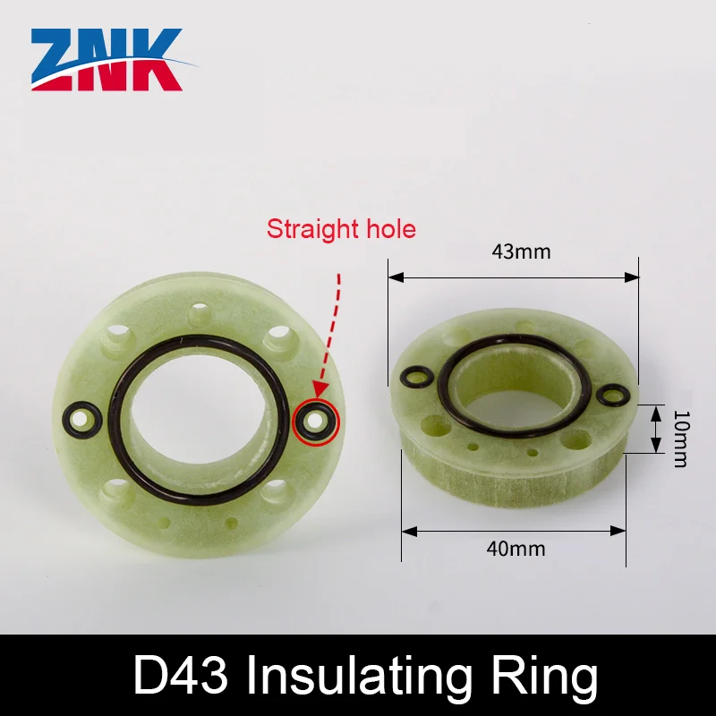 ZNK Denneng Laser Accessories Insulating Rings Air Intake Tubes Nozzle Assemblies Exhaust Tubes for Laser QT90 Connection Base
