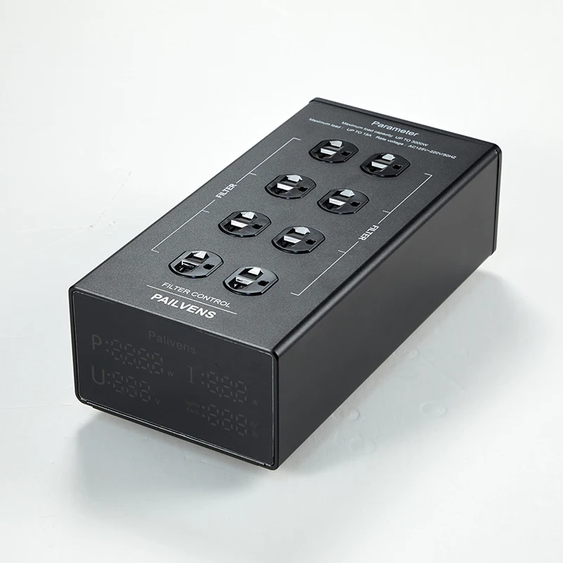 Pailvens مرشح الطاقة قطاع الطاقة مرحبا فاي 8-مقصورة المضادة للتدخل مقبس مرشح مع شاشة LED حماية زيادة التيار G20 #5