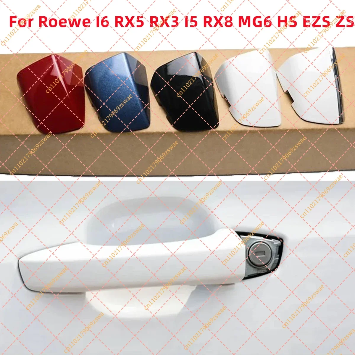 New Front Left Driver Side Exterior Door Handle Lock Cover Key Hole Cap Trim Fit for Sedan SUV Auto Accessories Black Plastic