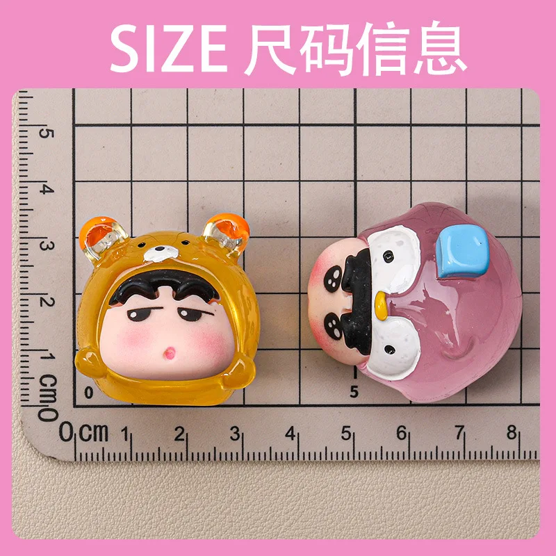 6pcs/Set Anime Crayon Shin Figure Toy luminou Figurine Desktop Model Ornaments Toys Boys Girls Christmas Gifts