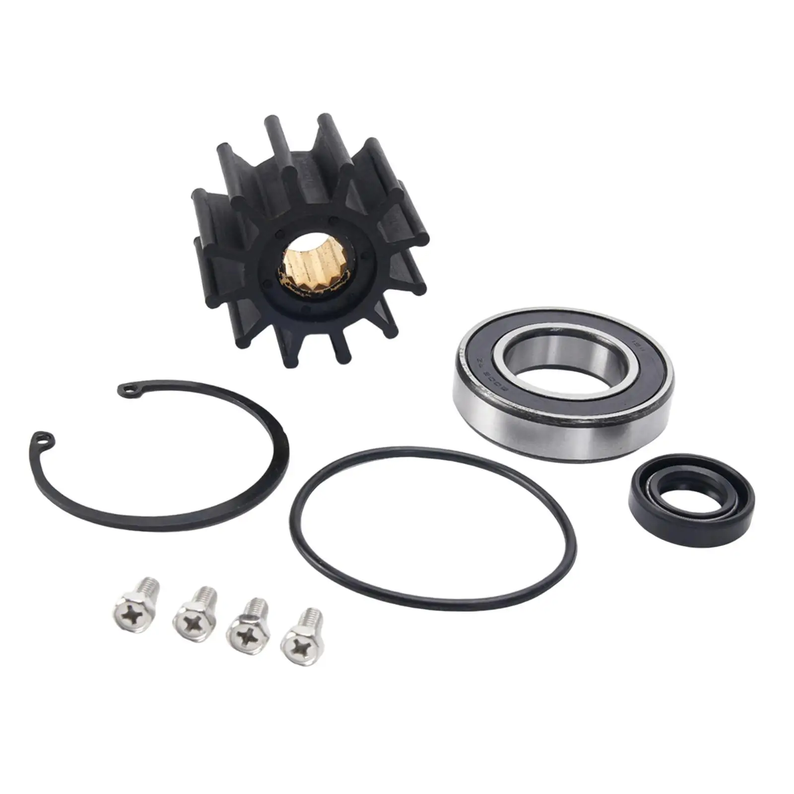 

Sea Pump Repair Kit Plastic Metal Impeller Replacement Set for Boat Cooling System 21214595 21214596