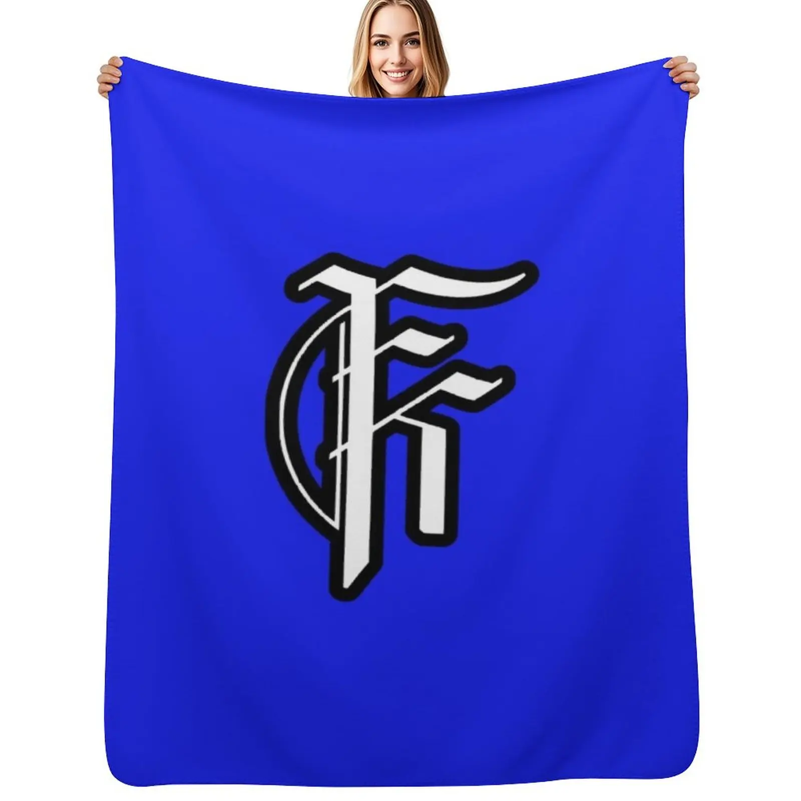 

Fit For A King logo Long Sleeve T-Shirt Throw Blanket For Sofa Thin Custom Hairy Blankets