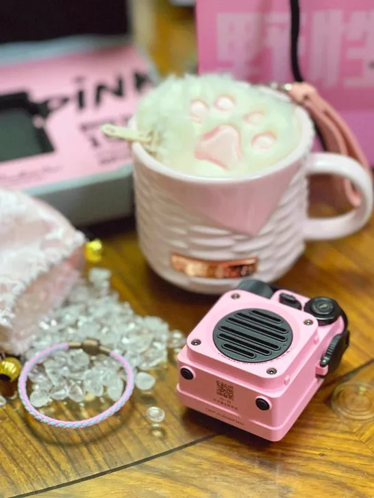 

MUZEN M&G SHOP Wild Pink Bluetooth-динамик Спорт на открытом воздухе Портативный металлический умный мини-беспроводной динамик MW-PVX подарок