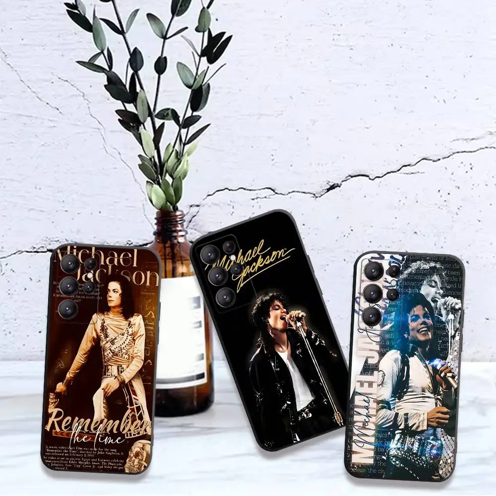 American Singer M-MichaelS J-Jackson Phone Case For Samsung S 24 Fe 25 Ultra Plus 20 Lite 21 30 22 23 24 22 Ultra 5G Fundas