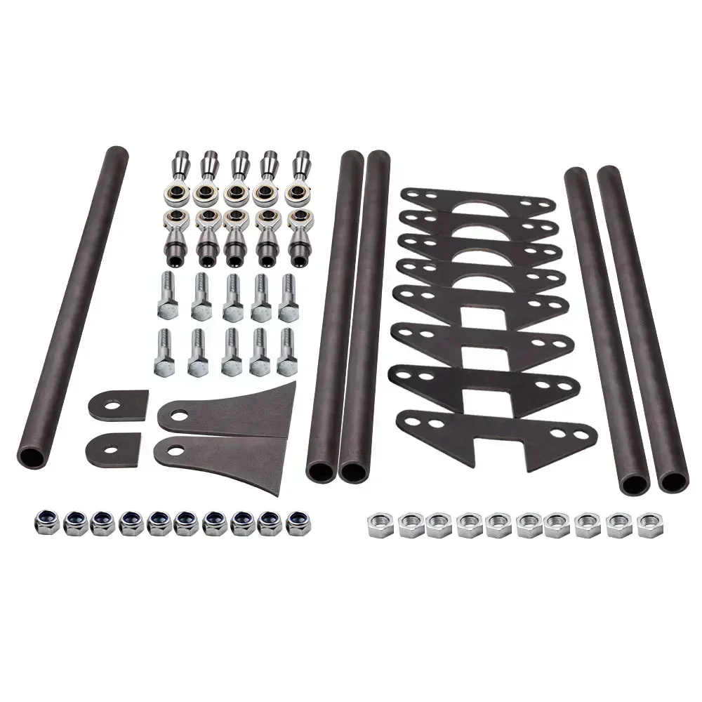 Universal New Weld On Parallel 4 Link Suspension Kit For Hot Rod Rat Truck Car 24 Bars Classic Car Aira Ride