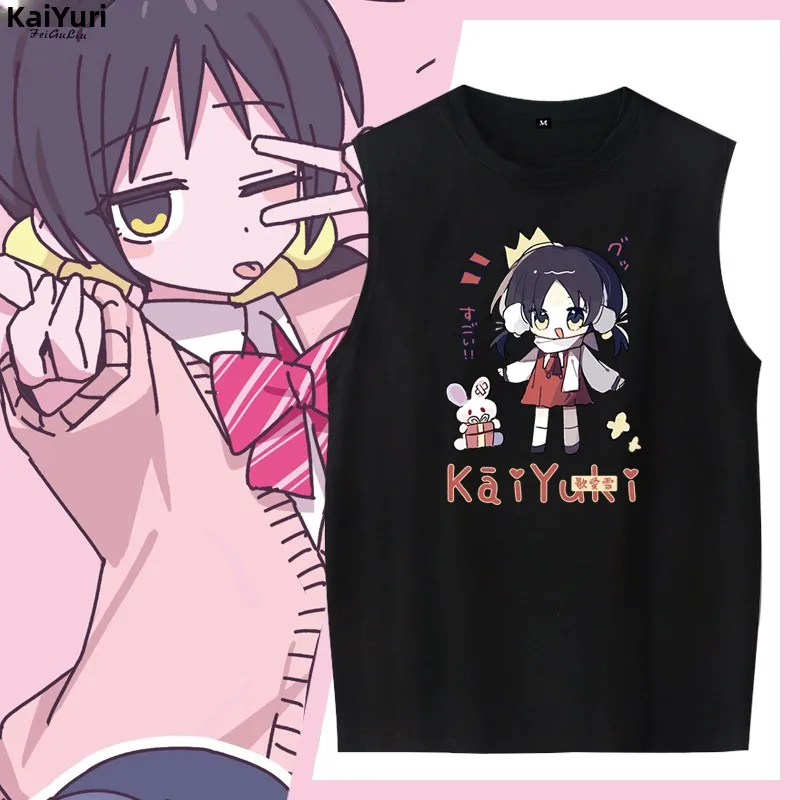 ボーカロイド-ラブスノーコットンベスト-ユニセックス-ノースリーブtシャツ-アニメスタイル-多用途アウターウェア-ティーンと大人向け