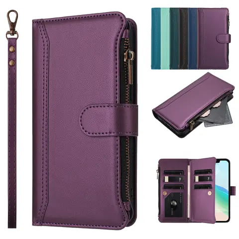 Wallet With Card Slot Kickstand Magnetic Flip Leather Case For Motorola Moto G Stylus Play Power Pure 2022 2023 2024 2025 4G 5G