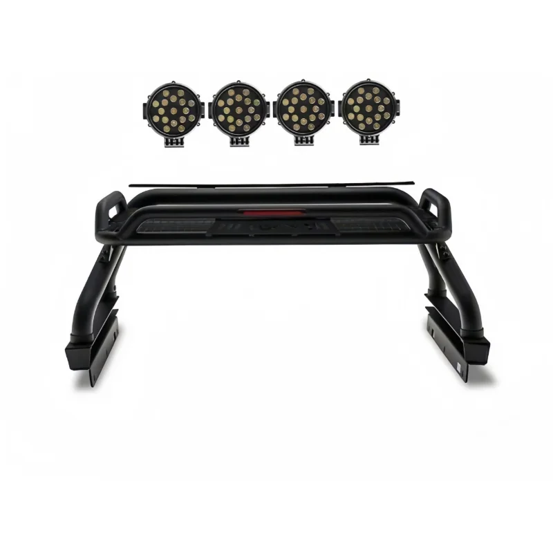 High Quality Universal Heavy‑Duty Steel Roll Bar & Bed Rack E‑Coating Powder Coated Bolt‑On 4x4 Offroad Pickup Accessories