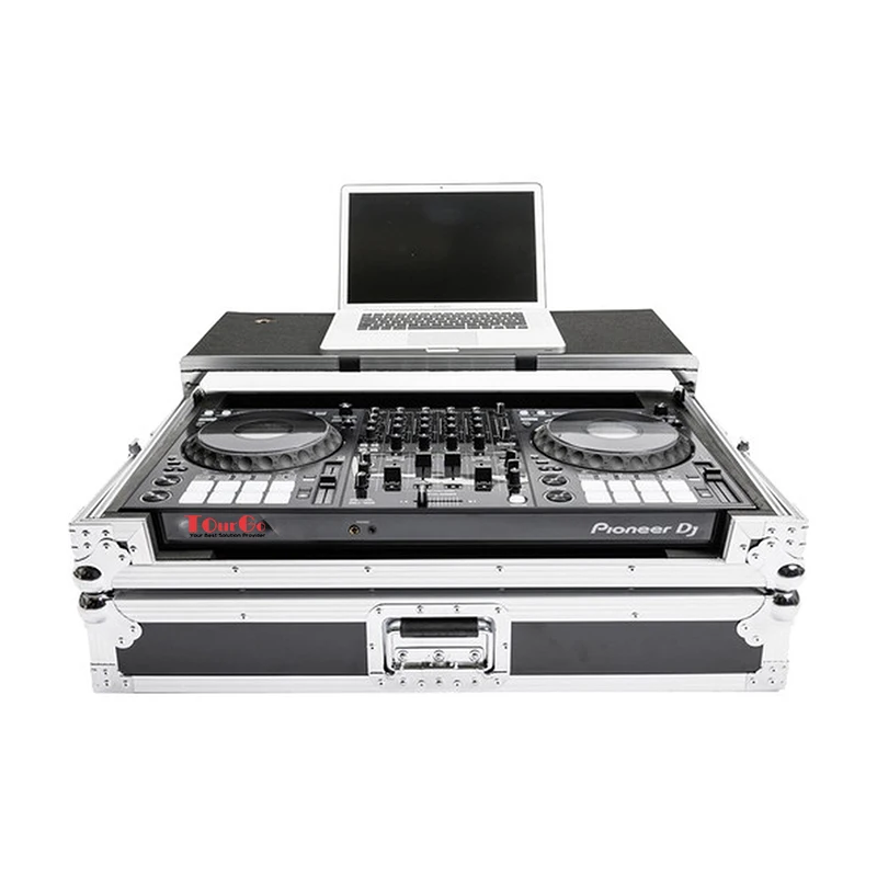 Audio Flight Case For Pioneer DDJ-1000 Controller With Laptop Shelf And Wheels