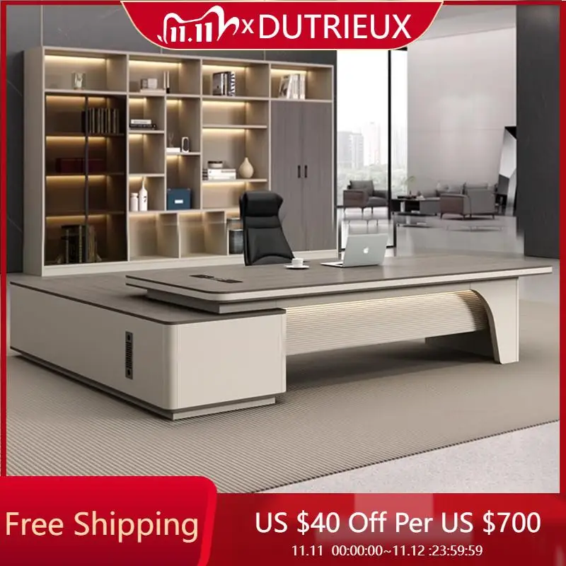 

Boss Storage Office Desk Modern Minimalist Design Filing Cabinets Work Accessories Desks European Bureau Meuble Furniture