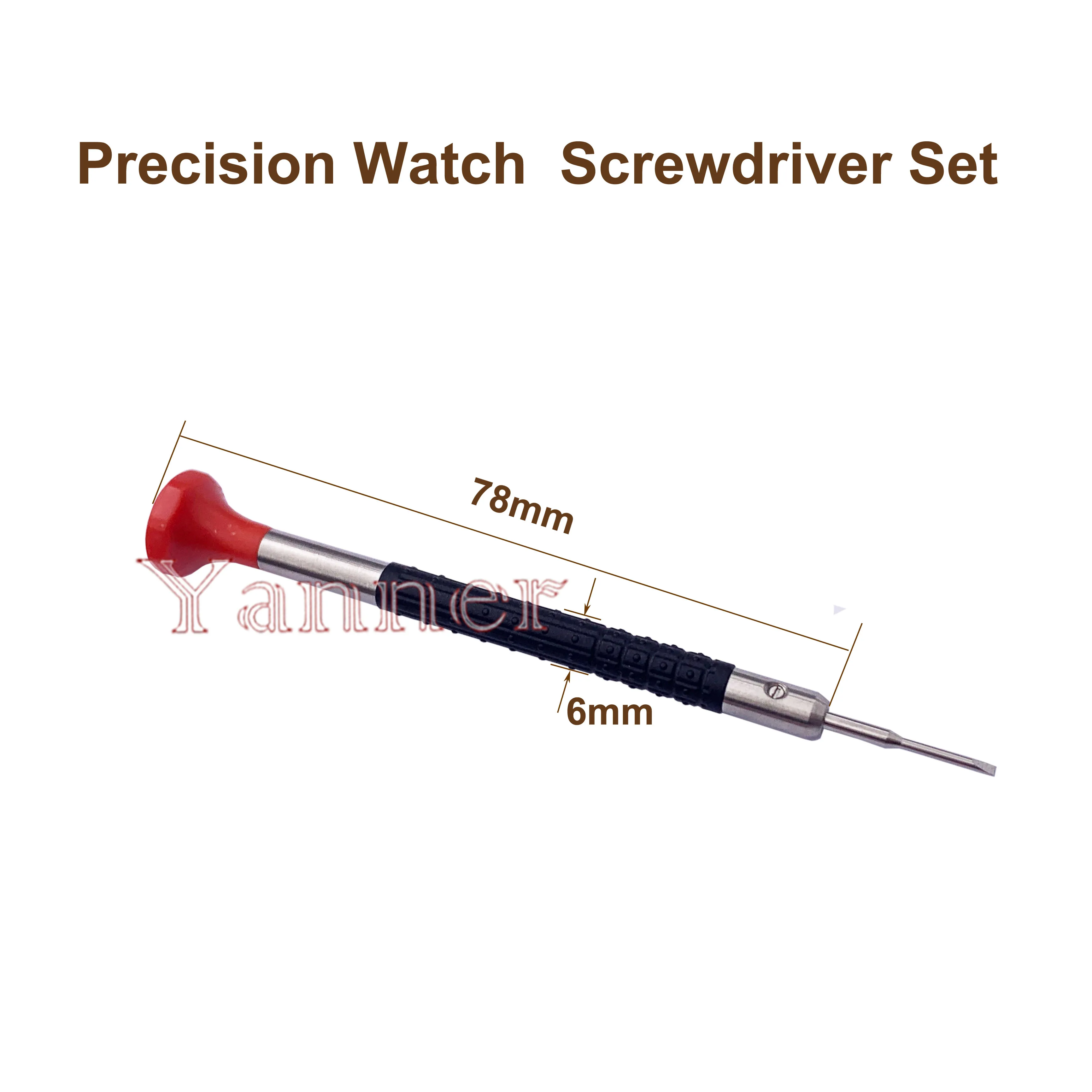 Watch Screwdriver Set Of 10 Pieces Stainless Steel Ergonomic Professional Watchmakers Repair Tool