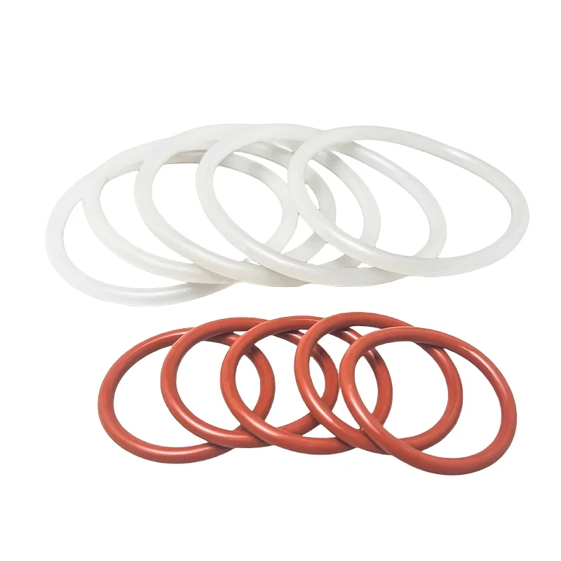 

20Pcs Seal O-ring Silicone Outer Diameter 25-45mm Thickness 4mm Red And White Two Silicone Wear O-Ring Seals