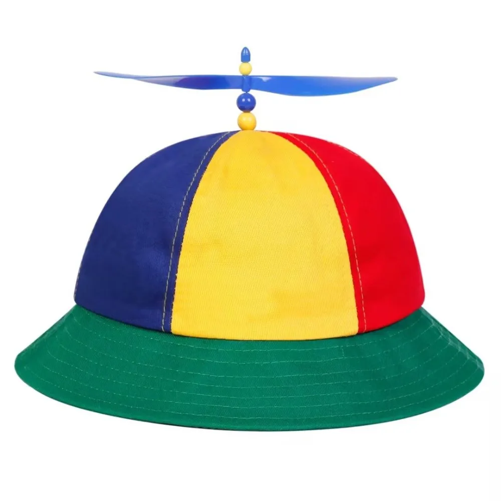 

PESENAR Funny Helicopter Propeller Bucket Hat, Sun Protection Beach Hat for Outdoor Festival & Daily Wear