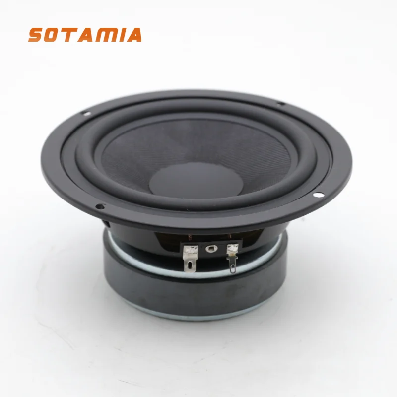 

SOTAMIA 1Pcs 5.5 Inch Midrange Woofer Speaker 4 Ohm 100W Kevlar Cone Audiophile Audio Speaker for Pro-ject DIY Home Bookshelf