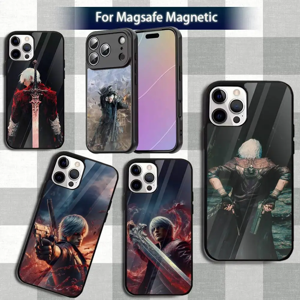 

D-Devil DMC May CryS Phone Case For iPhone 13,12,15,17,11,16,14,Pro,Max,Plus,Mini,Magsafe,Magnetic Wireless Charging Case