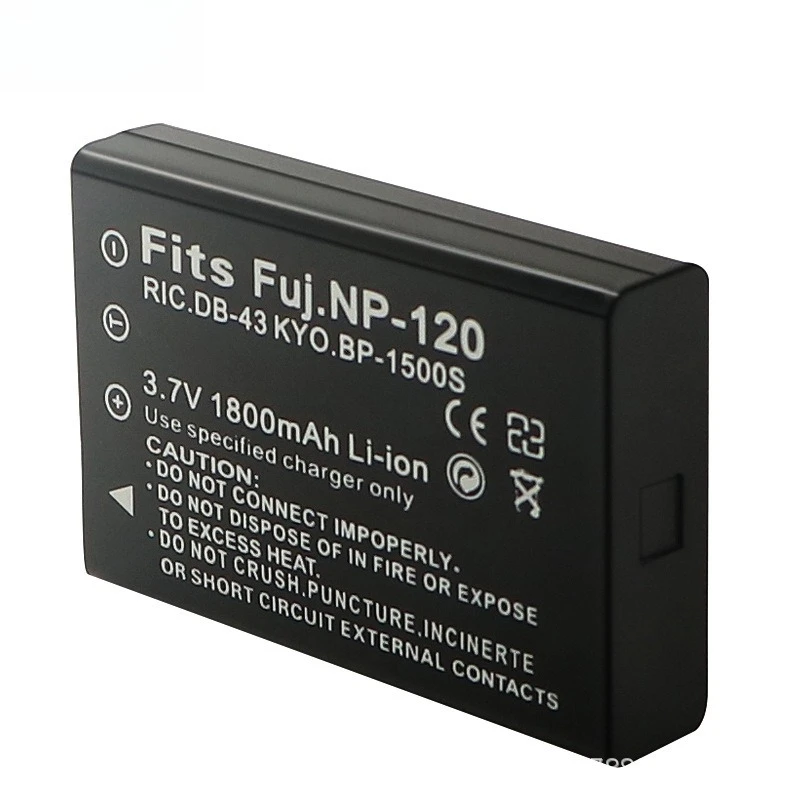 FNP 120 Akku 1800 mAh für Fujifilm für Pentax D LI92 DLI7 Kameras, hohe Kapazität, vollständig dekodierter Ersatz