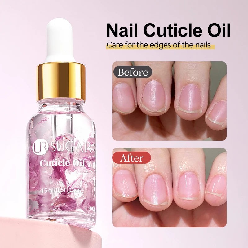 UR SUGAR 15ml fleur ongles adoucir huile dissolvant de cuticules pour Gel cuticules groupées adoucir éliminant exfoliant pour ongles manucure