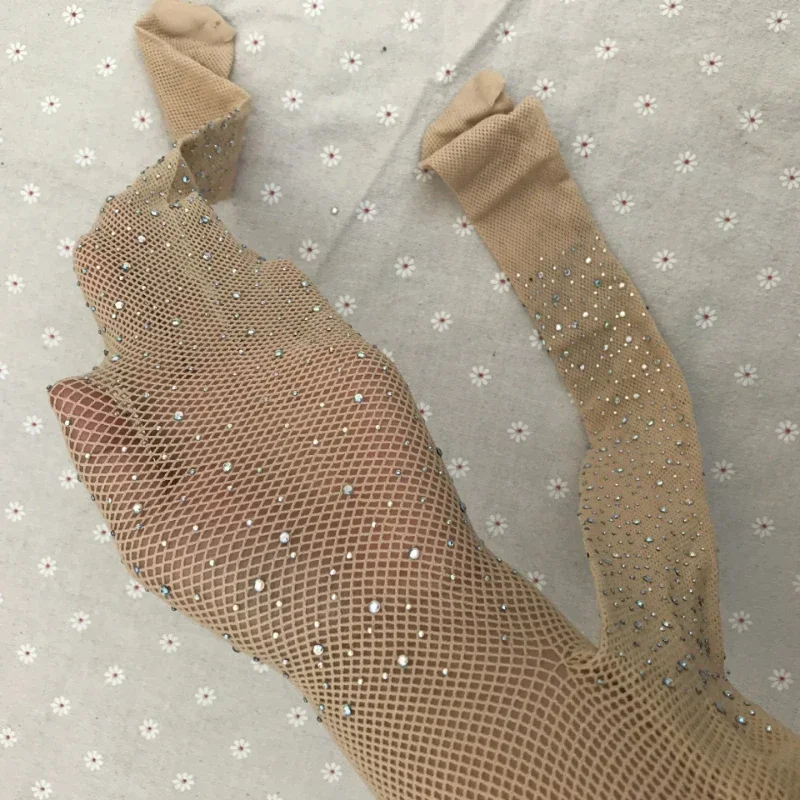 

1pcs Sexy Diamond Thigh Stockings Shiny Rhinestone Mesh Fishnet Pantyhose Tight Women Stockings Lingerie Hosiery Fashion Tight #