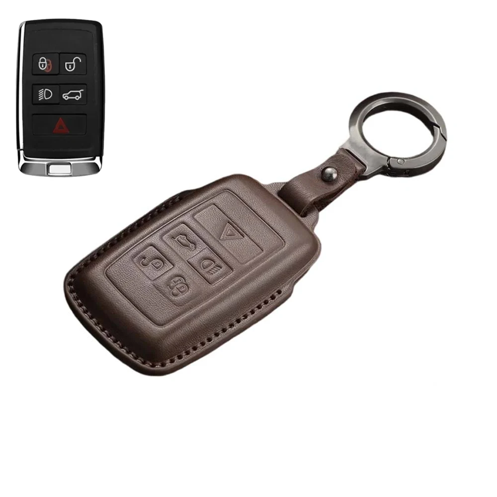 Protective Case Car Key Cover For Land Rover Range Rover Evoque Discovery Sport Velar For Jaguar XE XF E-Pace F-Pace 2011-2026 - view 2