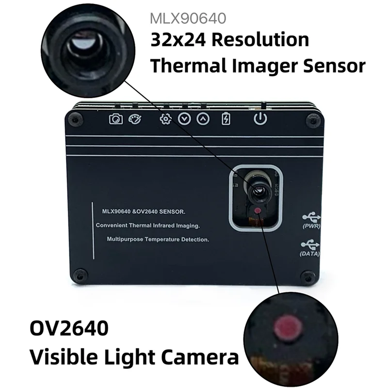 

ABUH-OVMLX High-Performance Thermal Imager With Advanced MLX90640 Sensor, OV2640 Visible Light Camera,Fusion Mode,3.5Inch